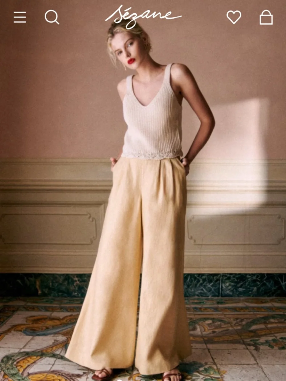 Silvio Trousers Sezane, New W/O Tag